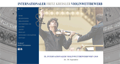 Desktop Screenshot of fritzkreisler.com